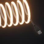 Linework COB strip in 2700K warm white, with USB-A plug