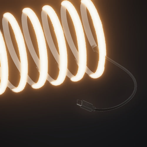Linework COB strip in 2700K warm white, with USB-C plug
