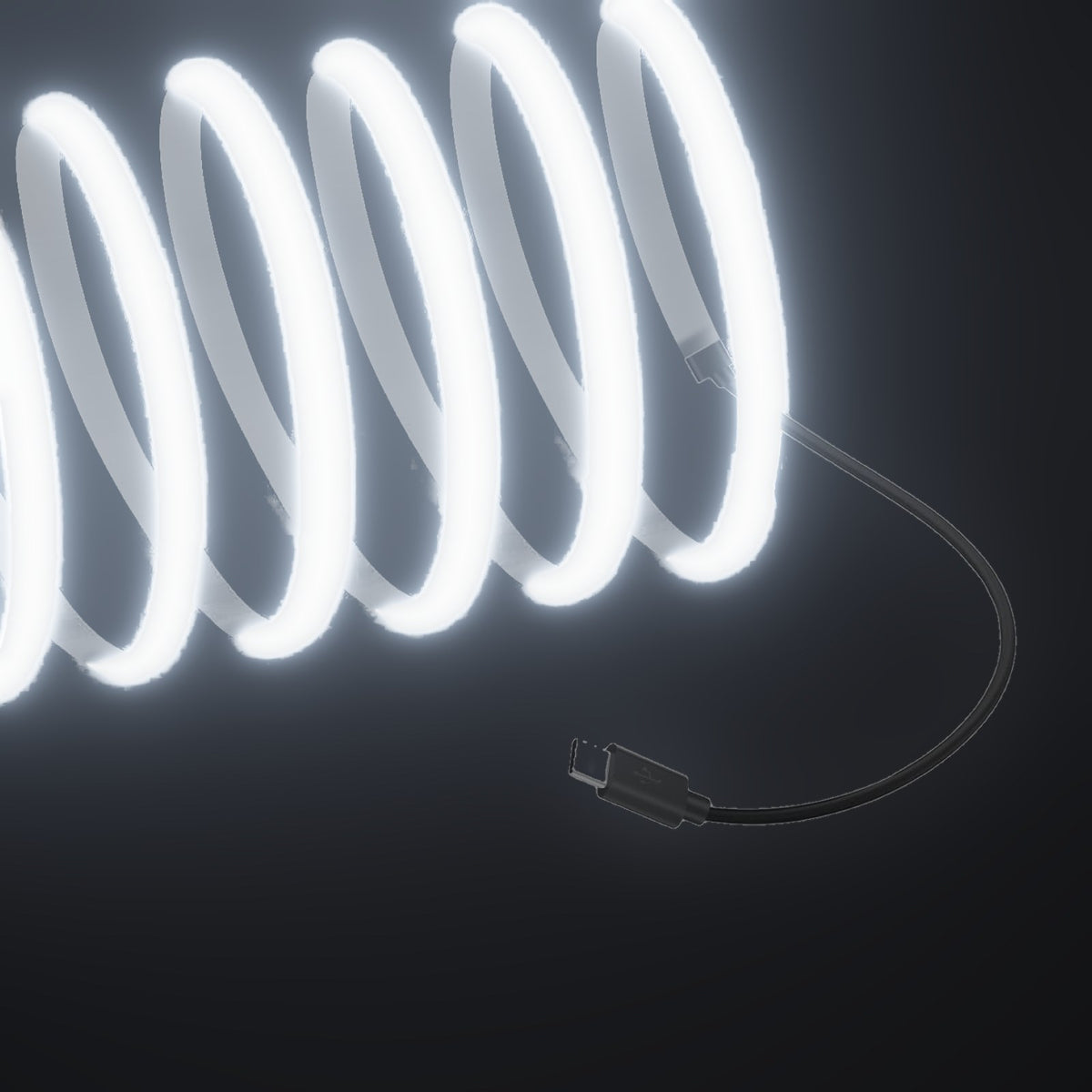 Linework COB strip in 6000K cool white, with USB-C plug